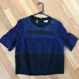 NWOT Rebecca Taylor lace top